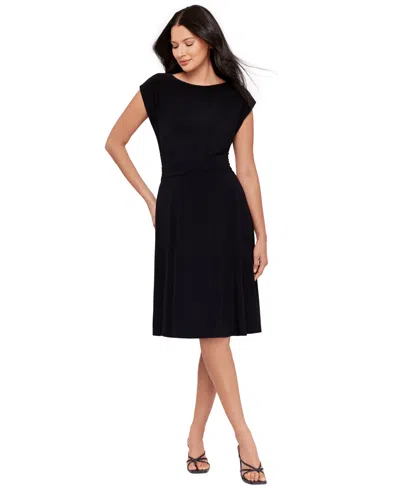 Body By Miraclesuit Women's Boat Neck Pull-on Dress In Black