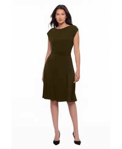 Body By Miraclesuit Women's Boat Neck Pull-on Dress In Nori Green