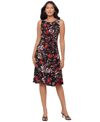 Body By Miraclesuit Women's Botanical Floral Scoop Neck Midi Dress