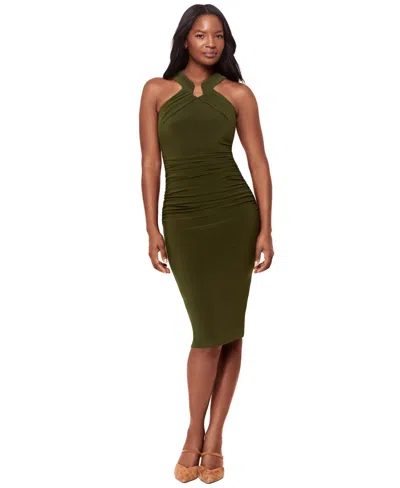 Body By Miraclesuit Women's Keyhole Neck Midi Dress In Green