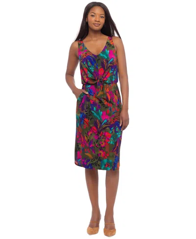 Body By Miraclesuit Women's Tali Scoop Neck Midi Shaping Dress In Samba Selva