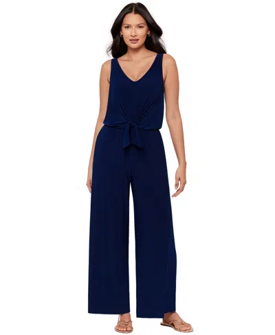 Body By Miraclesuit Women's V-neck Jumpsuit In Blue