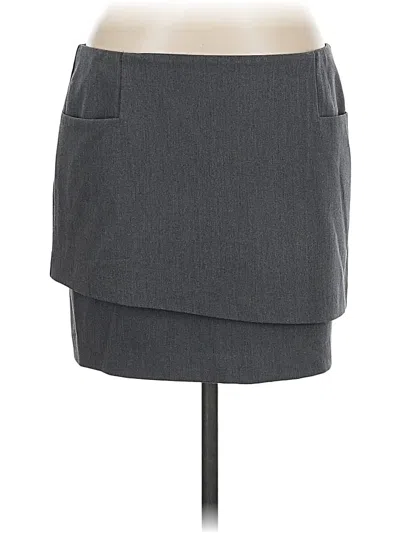 Pre-owned Body By Victoria Casual Skirt In Gray