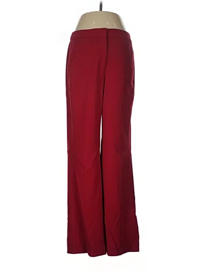 Pre-owned Body By Victoria Dress Pants In Burgundy