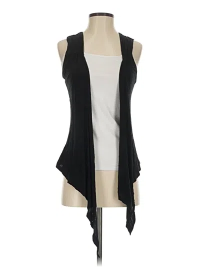 Pre-owned Body Central Sleeveless Blouse In Black