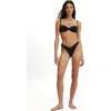 Body Dip Front High Side Brazilian Bikini Bottom In Animal Print