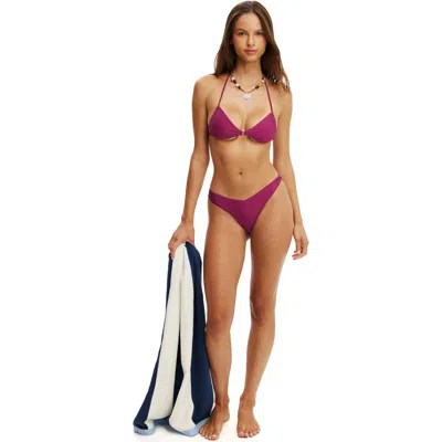 Body Dip Front High Side Brazilian Bikini Bottom In Multi