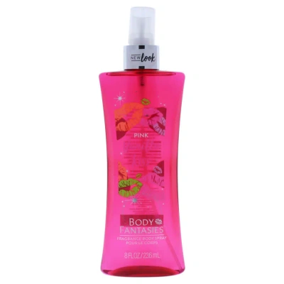 Body Fantasies Pink Vanilla Kiss By  For Women - 8 oz Fragrance Body Spray In Ink / Pink