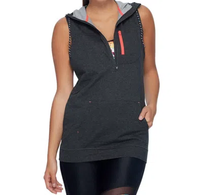 Body Glove Aisso Relaxed Fit Hoodie In Charcoal In Pink