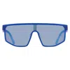 Body Glove Bg 25 400 Blue Mirror Shield Unisex Sunglasses 10269332.mcv Blublu In Multi