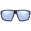 Body Glove Bg 25 418 Polarized Blue Mirror Wrap Unisex Sunglasses 10270154.cgr Blkgrn In Brown