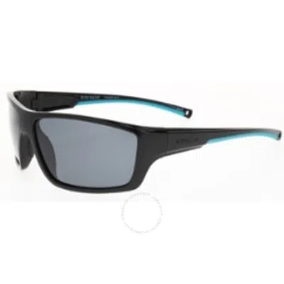 Body Glove Bgfl 25 425 Polarized Smoke Mirror Wrap Men's Sunglasses 10270147.cgr Blksmk