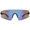 Body Glove Bgpc 23 129 Blue Mirror Shield Unisex Sunglasses 10267897.fwg Navblu In Multi