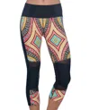 Body Glove Cobra Capri Leggings In Culture In Multi