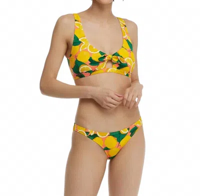 Body Glove Fresh Squeeze May Scoop Swim Top In Sunset In Orange
