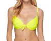 Body Glove Greta Underwire Bikini Top In Smoothies Yellow In Multi