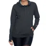 Body Glove Jonin Pull Over Hoodie In Charcoal In Pink