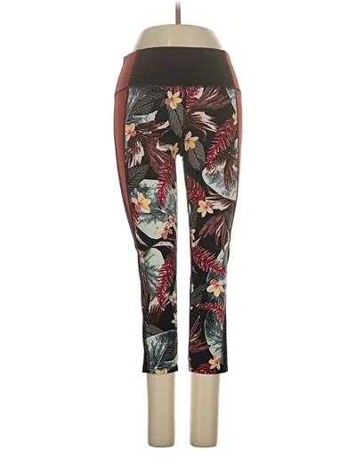 Pre-owned Body Glove Leggings In Burgundy