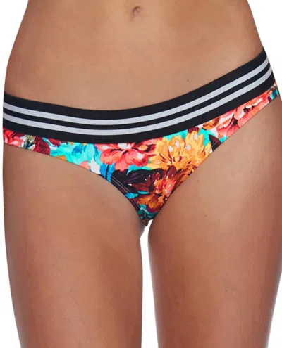 Body Glove Lola Moderate Coverage Bikini Bottom In Wonderland In Multi