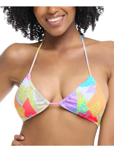 Body Glove Luana Womens Printed Strappy Bikini Swim Top In Multi