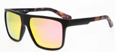 Body Glove Pink Square Unisex Sunglasses 10269928.cgr Blkpnk In Orange