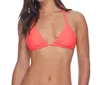 Body Glove Smoothies Oasis Triangle Bikini Top In Bdg Smoothies Lola In Pink