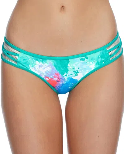 Body Glove Surfrider Full Coverage Bikini Bottom In Bdg Dreams In Green