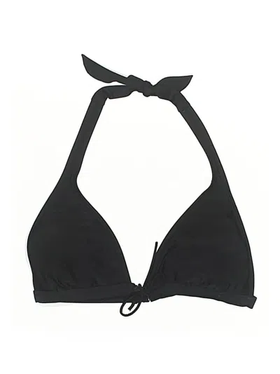 Pre-owned Body Glove Swimsuit Top Black Solid Pattern Swimwear