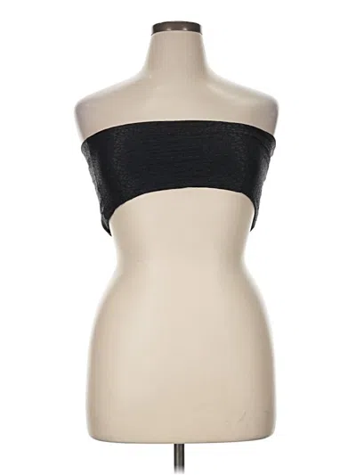 Pre-owned Body Glove Tube Top Black Strapless Neckline Tops