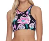 Body Glove Women's Leelo High Neck Bikini Top In Oria Lola In Multi