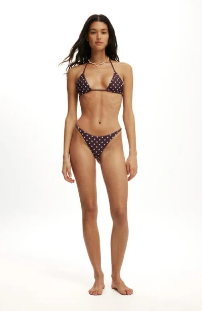 Body Micro String Thong Bikini Bottom In Black