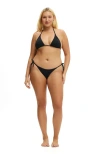 Body String Tie Side Brazilian Bikini Bottom In Black