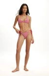 Body String Tie Side Brazilian Bikini Bottom In Multi