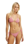 Body String Tie Side Brazilian Bikini Bottom In Pink