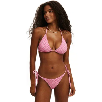 Body String Triangle Bikini Top In Multi