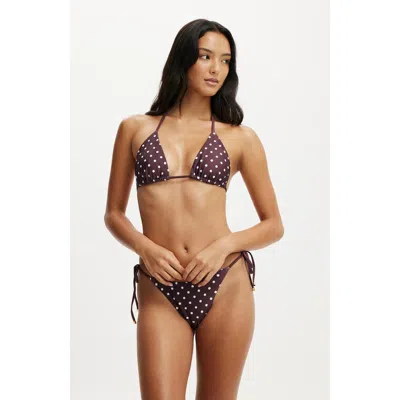 Body String Triangle Bikini Top In Multi
