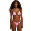 Body String Triangle Bikini Top In Pink