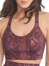Body Up Strappy Back Sports Bra In Pink