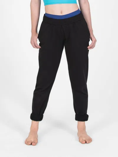 Body Wrappers French Terry Dad Joggers In Black