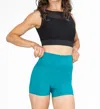 Body Wrappers Recycled Poly Dance Shorts In Teal In Blue