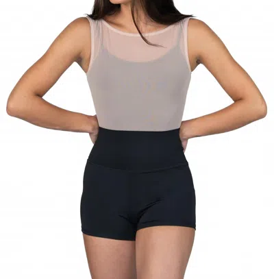 Body Wrappers Recycled Polyester Dance Shorts In Black