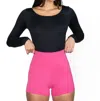 Body Wrappers Recycled Polyester Dance Shorts In Flamingo In Pink