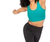 Body Wrappers Recycled Polyester Twist Back Sports Bra In Teal In Blue