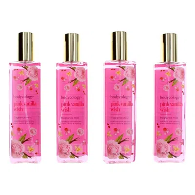 Bodycology Awbcpvw8fm 8 oz Pink Vanilla Wish Mist Fragrance For Women - Pack Of 4 In White