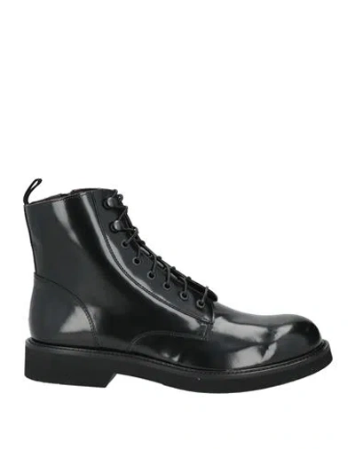 Boemos Man Ankle Boots Black Size 9 Leather
