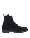 Boemos Man Ankle Boots Midnight Blue Size 9 Leather In Blue
