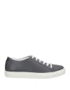 Boemos Man Sneakers Charcoal Size 8 Leather In Grey