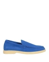 Boemos Woman Loafers Bright Blue Size 8 Leather