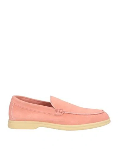 Boemos Woman Loafers Coral Size 8 Leather In Red