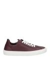 Boemos Woman Sneakers Burgundy Size 8 Leather In Red
